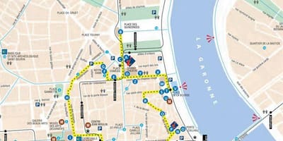 지도 보르도의 도보 여행